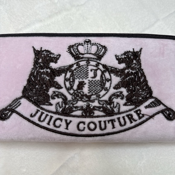 Juicy Couture Chiffon Pink Scottie Dog Large Zip-Around Wallet - Picture 3 of 6